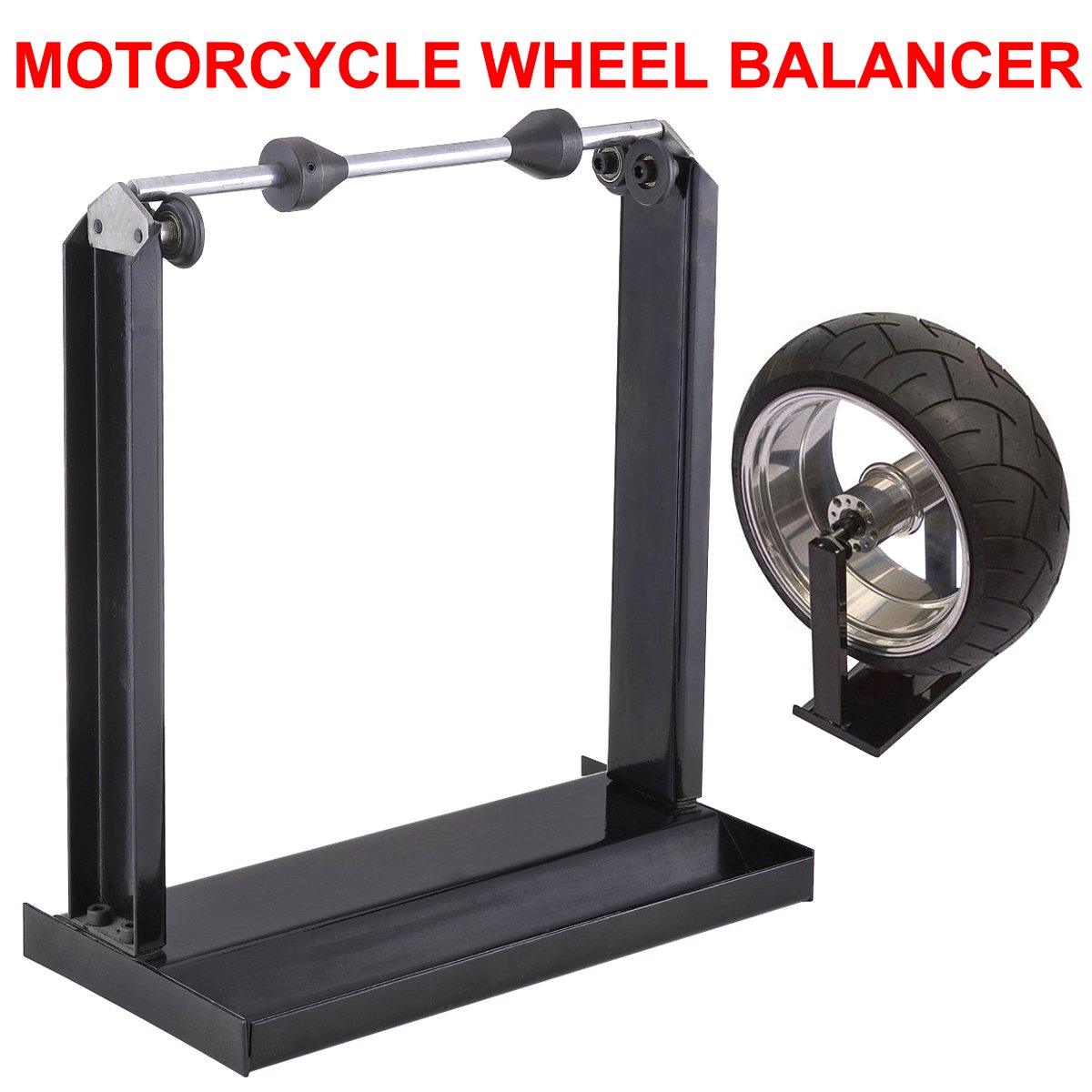 Popamazing Motorcycle Wheel Tire Balancer Balancing Stand Track Truing
