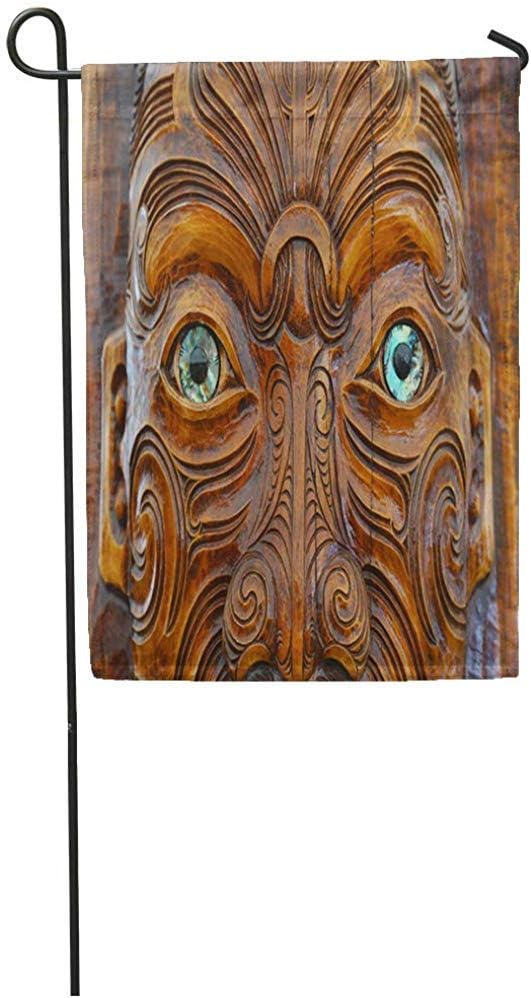 Seasonal Garden Flags 12" x 18" Culture Maori Zealand Pattern Outdoor Decorative House Yard Flag