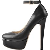 Richealnana Women's Double Platform Stiletto High Heel Pumps