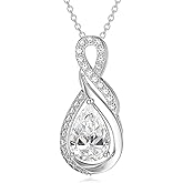 OUTANG 925 Sterling Silver Infinity Pendant Necklace for Women Ladies Jewelry Gifts