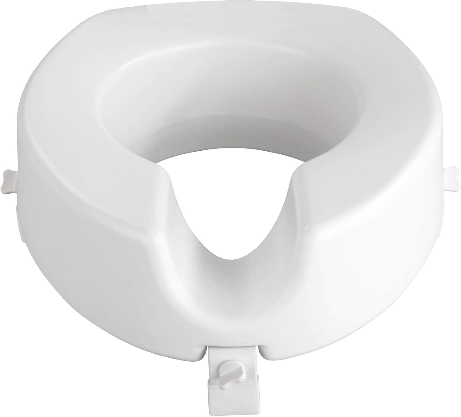 Wenko WC Sitz-Erhöhung Secura - 150 kg Tragkraft, 41,5 x 17 x 44 cm, weiß