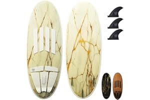 South Bay Board Co. - 63” / 54" / 52" Wakesurf Board - Best Performance Wake Surfboards for Kids & Adults - Durable Compressed Fiberglassed Wake Surf Board - Pre-Installed Wax-Free Foam Traction