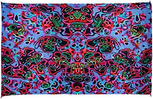 Zest For Life Plasma Panda Digital Print Tapestry Tablecloth Beach Sheet Wall Art Huge 53X88 Inches