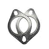 2.5" ID 2 Bolt MLSG High Temp Exhaust Gasket (Qty 2) - Heavy Duty -120-06310-0002 (2.5 Inch) - Ticon Industries