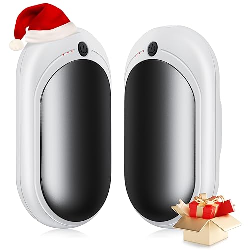 Babacom Hand Warmers Rechargeable, 2 Pack x 3000mAh [20H Long Heating] Hand Warmers Reusable, 3 Levels Heat Electric Handwarmers Ultralight Portable for Women/Men/Outdoor/Camping/Work