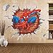 Spiderman Wall Through-Wall Stickers With Decor Decal Art Removable Vinyl Home Art Decor For Kids Nursery Bedroom