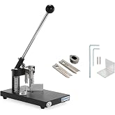 IRONWALLS Corner Rounder Punch Heavy Duty, 1.2&rdquo;/30mm Thickness Manual Corner Rounder Paper Punch Cutter with R6mm R10mm Interchangeable Dies for Heavy Cardstock, Plastic, Aluminum Sheet