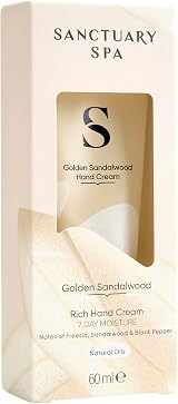 SANCTUARY Golden Sandalwood Rich Hand Cream 60ml Vegan Cruelty Free