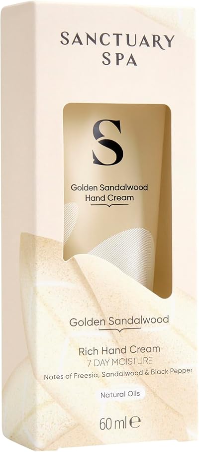 SANCTUARY Golden Sandalwood Rich Hand Cream 60ml Vegan Cruelty Free
