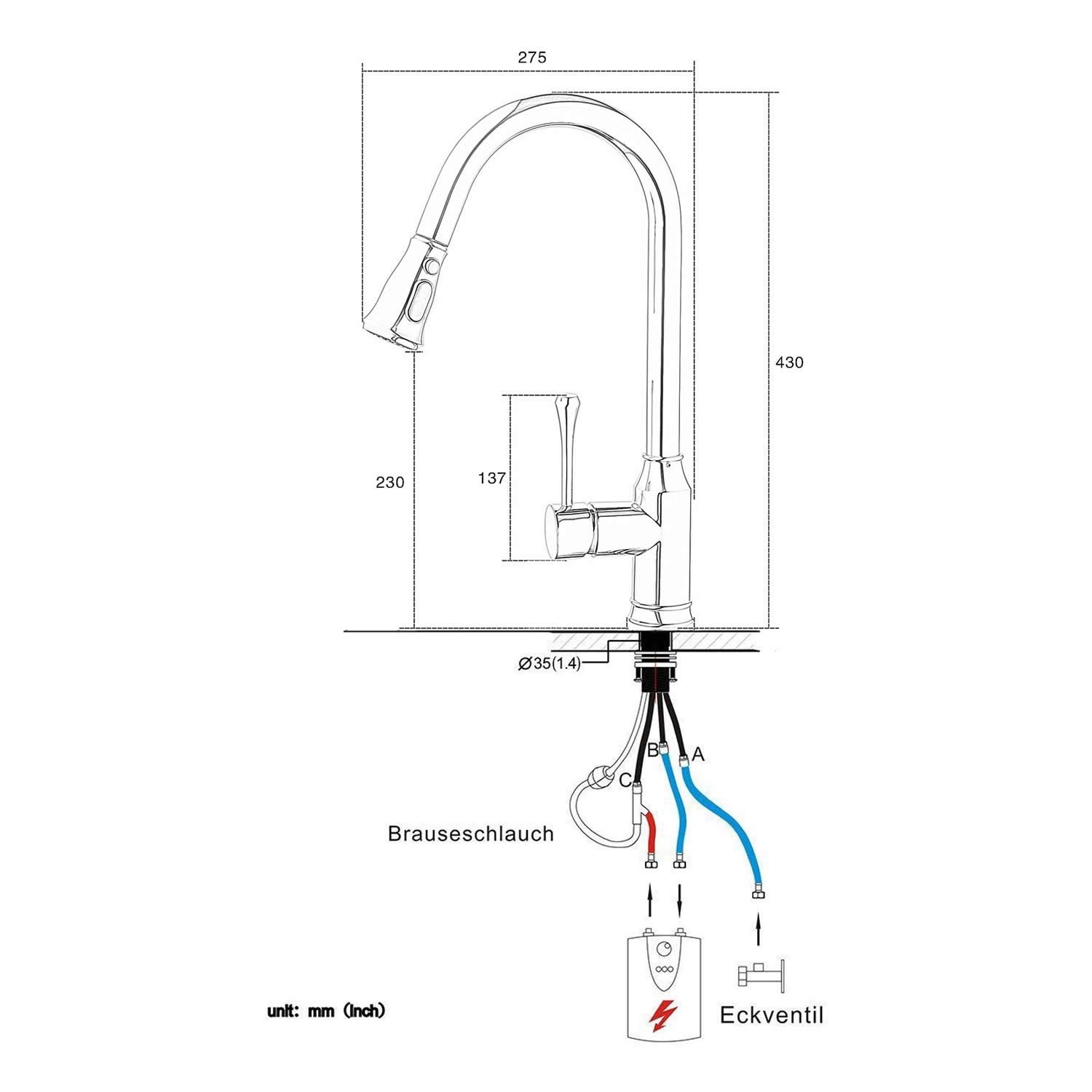 Niederdruck Armatur Prinzip Konzept Armaturen