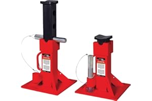 TOBEQ JS22000B 22-Ton Pin Type Jack Stands: Heavy-Duty Support for Vehicles (Pair)