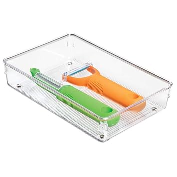 Idesign Drawer Organiser Small Plastic Kitchen Drawer Insert