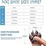 Jodsen Dog Boots Set of 4 Waterproof Shoes Reflective Straps XL Blue view 2