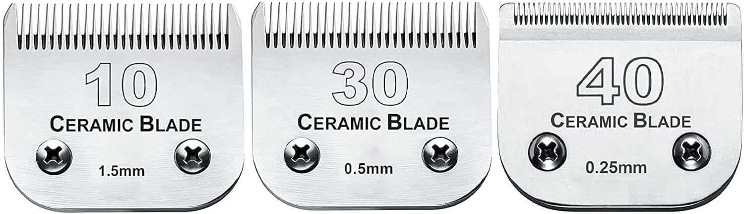 Detachable Pet Dog Grooming Clipper Blades, Compatible with Andis Dog Clipper/Most Oster A7/Wahl KM Series Pet Clippers