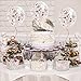 Suyisy 20 Pack Rose Gold Confetti Balloons 12