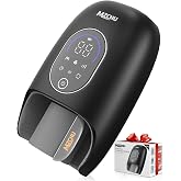 MZCNU Hand Massager with Heat and Compression for Carpal Tunnel Relief | Finger Wrist Massager with 9 Modes &amp; Hot Cold Therapy, Gifts for Women Men, Black
