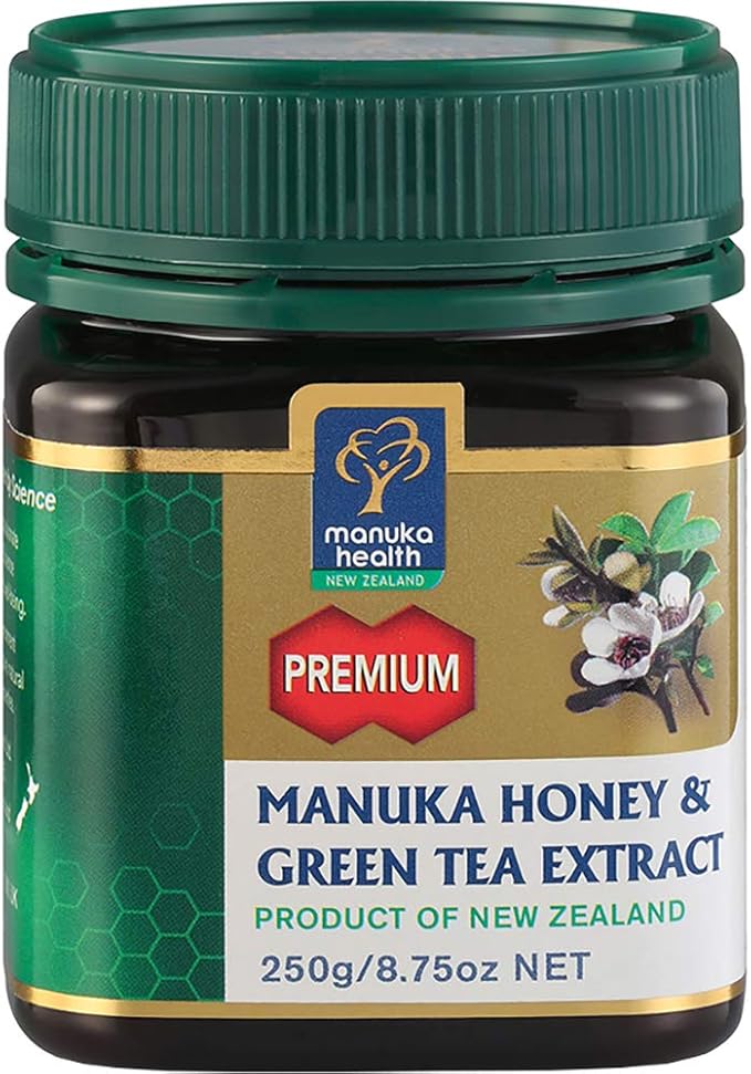 Manuka Health MGO 250+ Manuka Honey with Green Tea Extract 250 g, 100