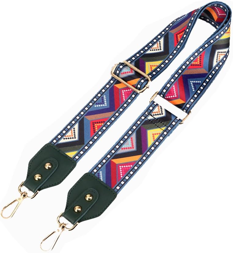 Umily 80cm-130cm Length Shoulder Strap Adjustable Shoulder Bag Strap DIY Flower Rivet Handle Crossbody Bag Strap Replacement