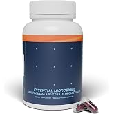 Blueprint by Bryan Johnson Essential Microbiome Capsules, Digestive &amp; Gut Health Support for Women and Men, Delayed-Release 2-in-1 Postbiotic Daily Oral Microbiome Supplement for Healthy Digestion*
