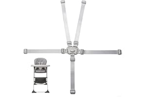 High Chair Baby Kid Straps, Children High Chair Harness Replacement, 5 Point Harness Safety Strap Belt with Buckle for Stroll