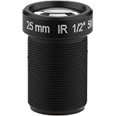 25mm CCTV Camera Lens Super Clear 5 Million Pixels 1/2'' Security Camera Lens for XiaoMi, for Firefly, for SJCAM and Other IP Cameras Default