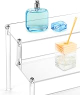 QWORK 4 Tier Clear Acrylic Display Stand 30x25x20cm 4mm Thickened Board view 4