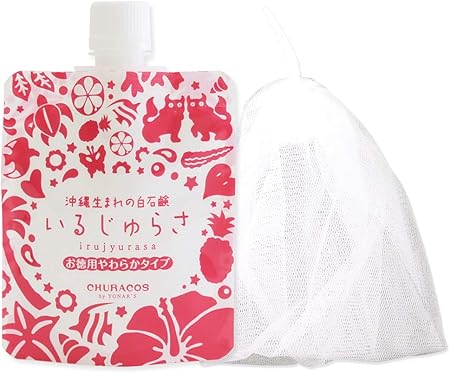 Amazon いるじゅらさ 1g 1個 泡だてネット 付き 洗顔 毛穴 くすみ 黒ずみ 濃密泡 くちゃ チュラコス チュラコス 洗顔せっけん 通販