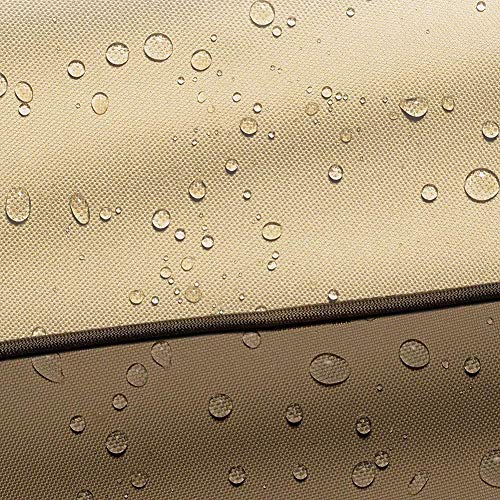blue--net Patio Heater Cover Waterproof, Outdoor Standup Patio Heater Covers with Zipper, Heavy Duty Oxford Dustproof Furniture Protector (Round Square 8181221cm)