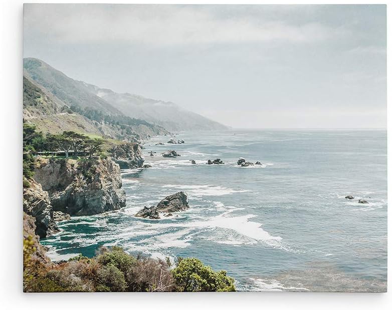 Large Canvas or Unframed Prints, California Big Sur Landscape Coastal Wall Decor, Rocky Rocks'