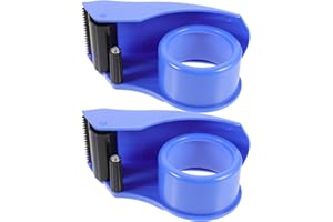 SHERCHPRY 2pcs Lightweight Handheld Tape Dispenser Sealing Cutter for Packaging and Warehouse Use Random Color