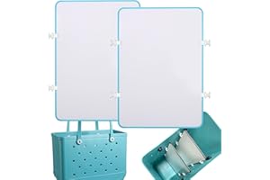 Raymall Divider Tray for Bogg Bag, 2PCS Dividers for X Large Bogg Bag Accessories Inserts for Bogg Totes Bags, Large Simply Southern Beach Bag Divider for Original Bogg Bag Divider Tray (Blue+White)