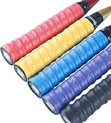 Senston 5 Pack PU Overgrips Racket Grip Perforated Anti Slip 44.5in