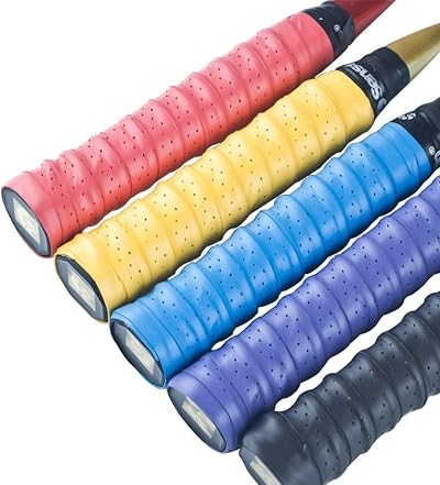 Senston 5 Pack PU Overgrips Racket Grip Perforated Anti Slip 44.5in