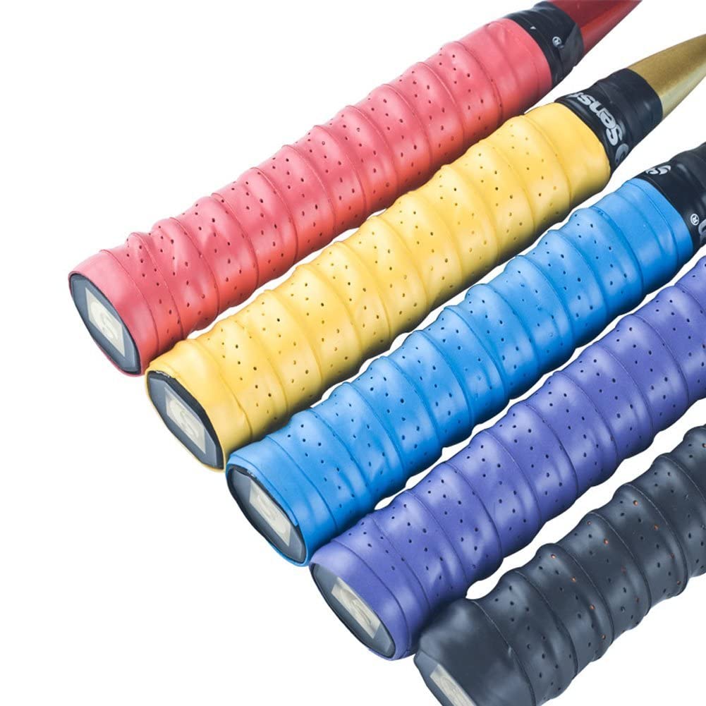 Photo 1 of Senston New Rackets Grip Anti Slip Perforated Super Absorbent Tennis Overgrip Badminton Overgrip Pickleball Overgrip 5 Pack.