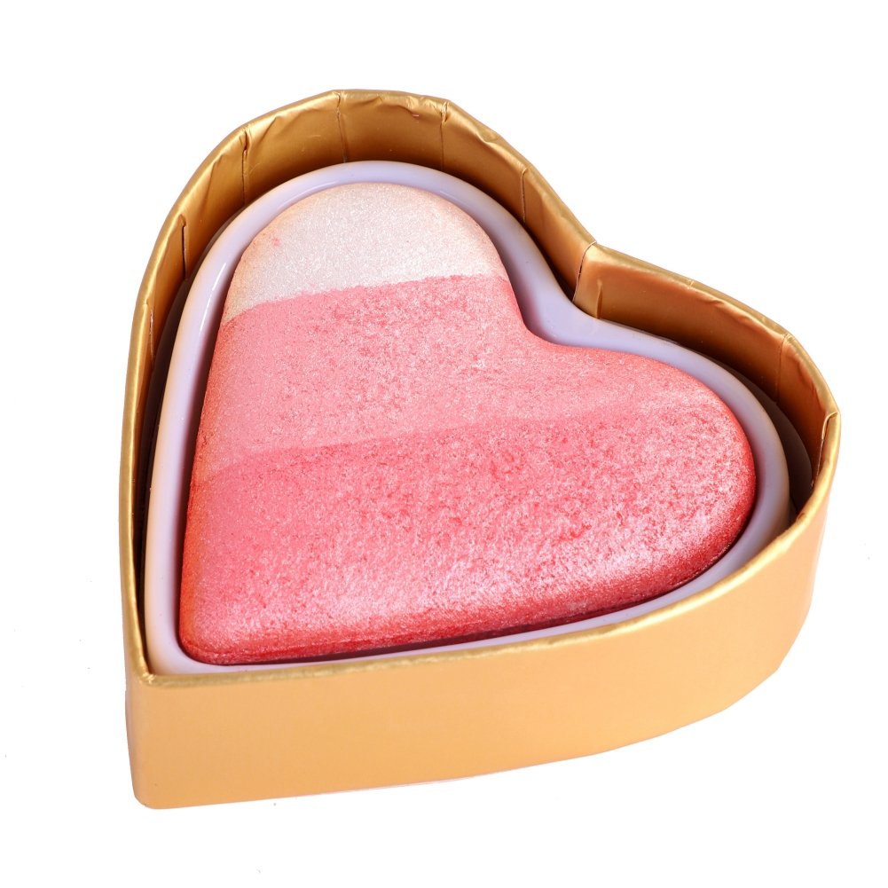 Cocohot Loving Heart Rainbow Highlighter Eye Shadow Blush Makeup Kit (A4)
