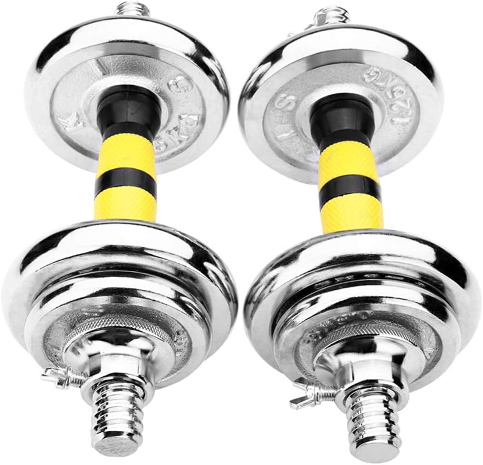 Electroplating Dumbbell Men's Barbell Set Combination Home Exercise Fitness Equipment A Pair of +30 cm Connecting Rod