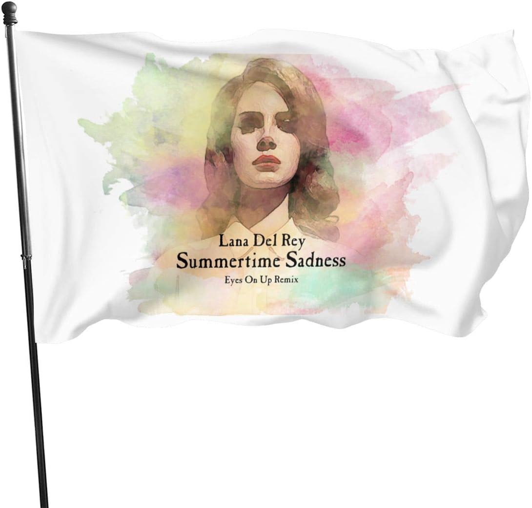YATJKLP Lana Del Rey Seasonal Garden Flag Home Garden Flag Set for Outdoors Easter Spring Summer Welcome Yard Decor Decoration 3x5 Ft