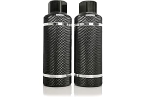 WADEKING WHW WADEKING Bike Pegs 4.3" Length,2 Pieces,Suitable for 3/8 inch Axles, Free-Style BMX Bicycles and Various Bicycles, Durable and Stylish Non-Slip (Upgraded Version Aluminum Alloy)