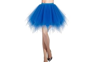 DRESSTELLS Women's Short Tutu Ballet Bubble Skirt 50's Tulle Party Vintage Petticoat