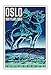 Oslo Norway - 900 Years 1950 - Viking on Icelandic Horse - Vintage Travel Poster by A. O. Brunn c.1950 - Master Art Print (Unframed) 13in x 19in