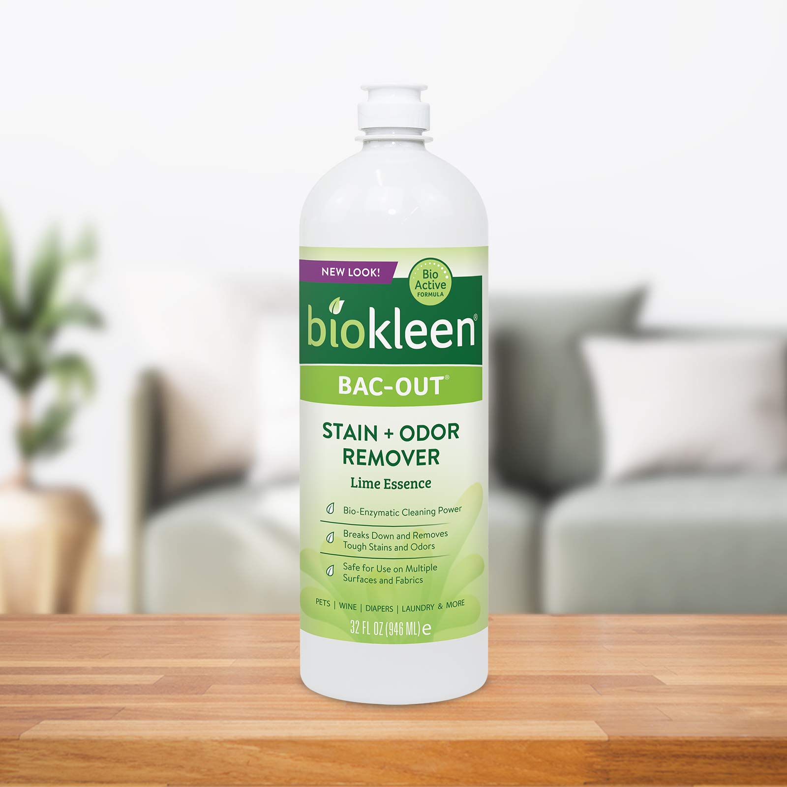 biokleen Bac Out Stain & Odor Eliminator with Live Enzyme Cultures, 32 oz