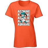 Orange Miami De'von Achane Text Pic Womens T-Shirt