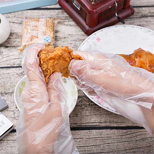 image for Wattern 100 Pcs/1000 Pcs Polyethylene BBQ Household Disposable Gloves 