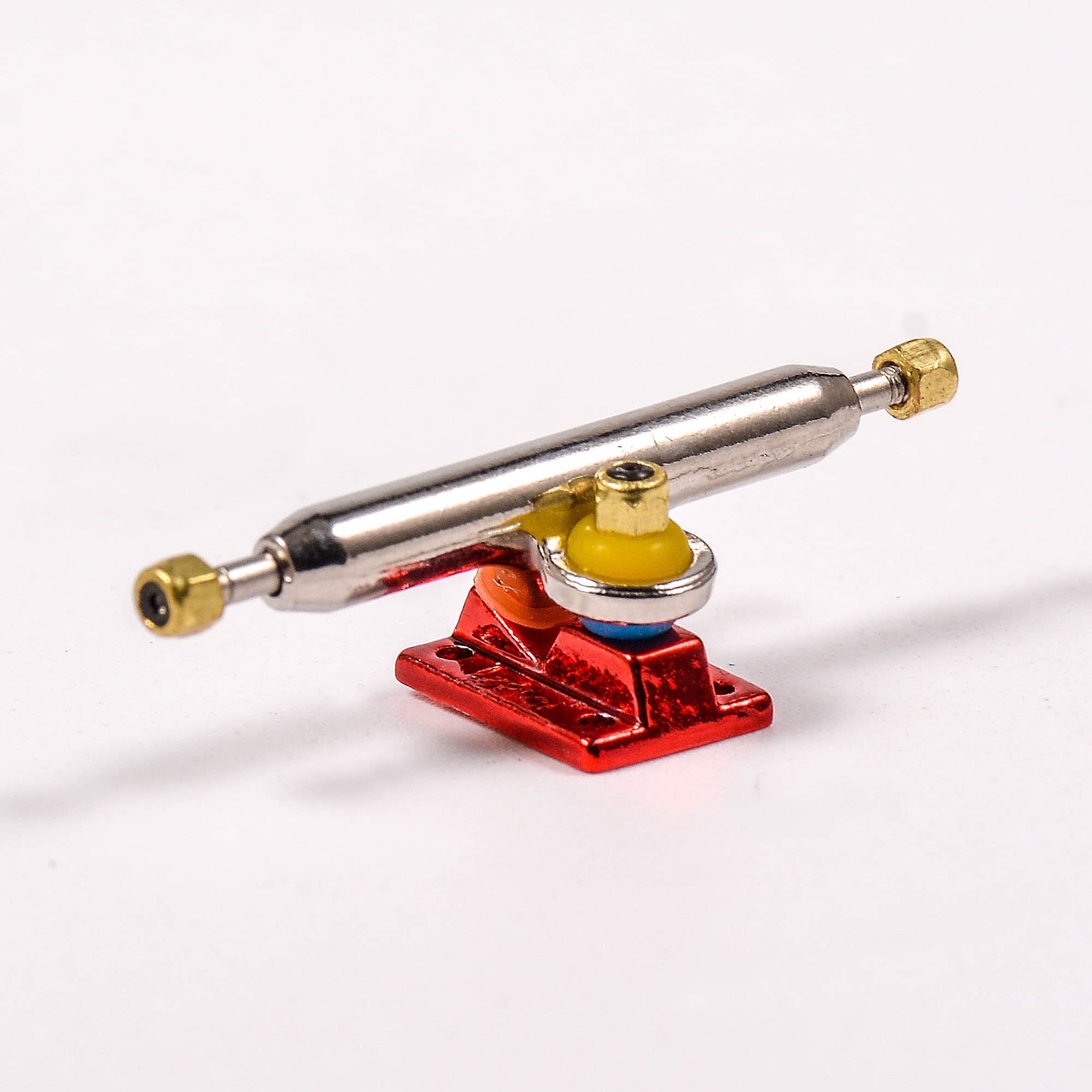 Fingerboard Trucks with Upgraded Urethane Bushings and Pivot Cup,34mm 32mm Width,Normal Kingpin (Red, 34mm)