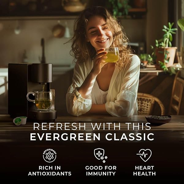 GYA TEA CO CLASSIC GREEN TEA POD (16 CT) – MILDLY CAFFEINATED TEA WITH MELLOW FLAVOR – KICKSTART THE DAY FOR CALMING & RELAXING