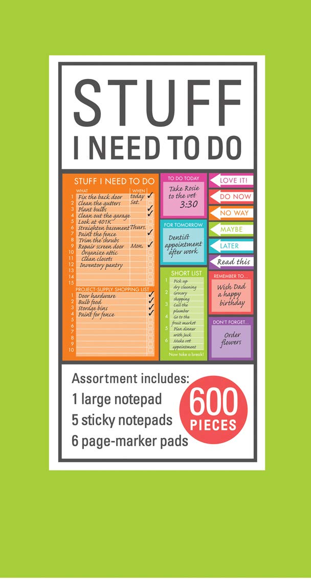 Book of Sticky Notes: Stuff I Need to Do - Brights Book of Sticky Notes: Stuff I Need to Do - Brights Hardcover