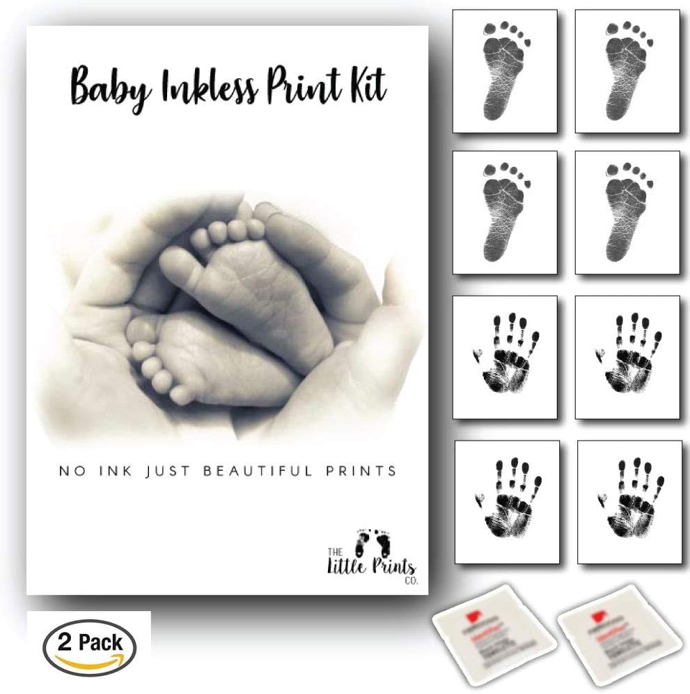 no ink baby footprint