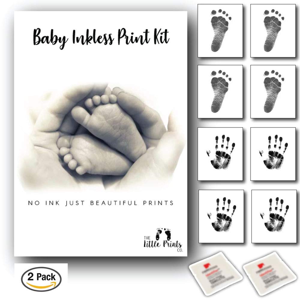 Buy Baby Footprint and Handprint Kit Inkless No Ink, no Mess. Twin Pack Two Wipes and Eight Buy Baby Footprint and Handprint Kit Inkless No Ink, no Mess. Twin Pack Two Wipes and Eight