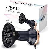 LAVANPRO Ionic Diffuser Hair Dryer for Curly &amp; Wavy Hair &ndash; Gold- | Ionic technology, reduces frizz, defines curls, adjustable heat &amp; speed, lightweight, unique diffuser design