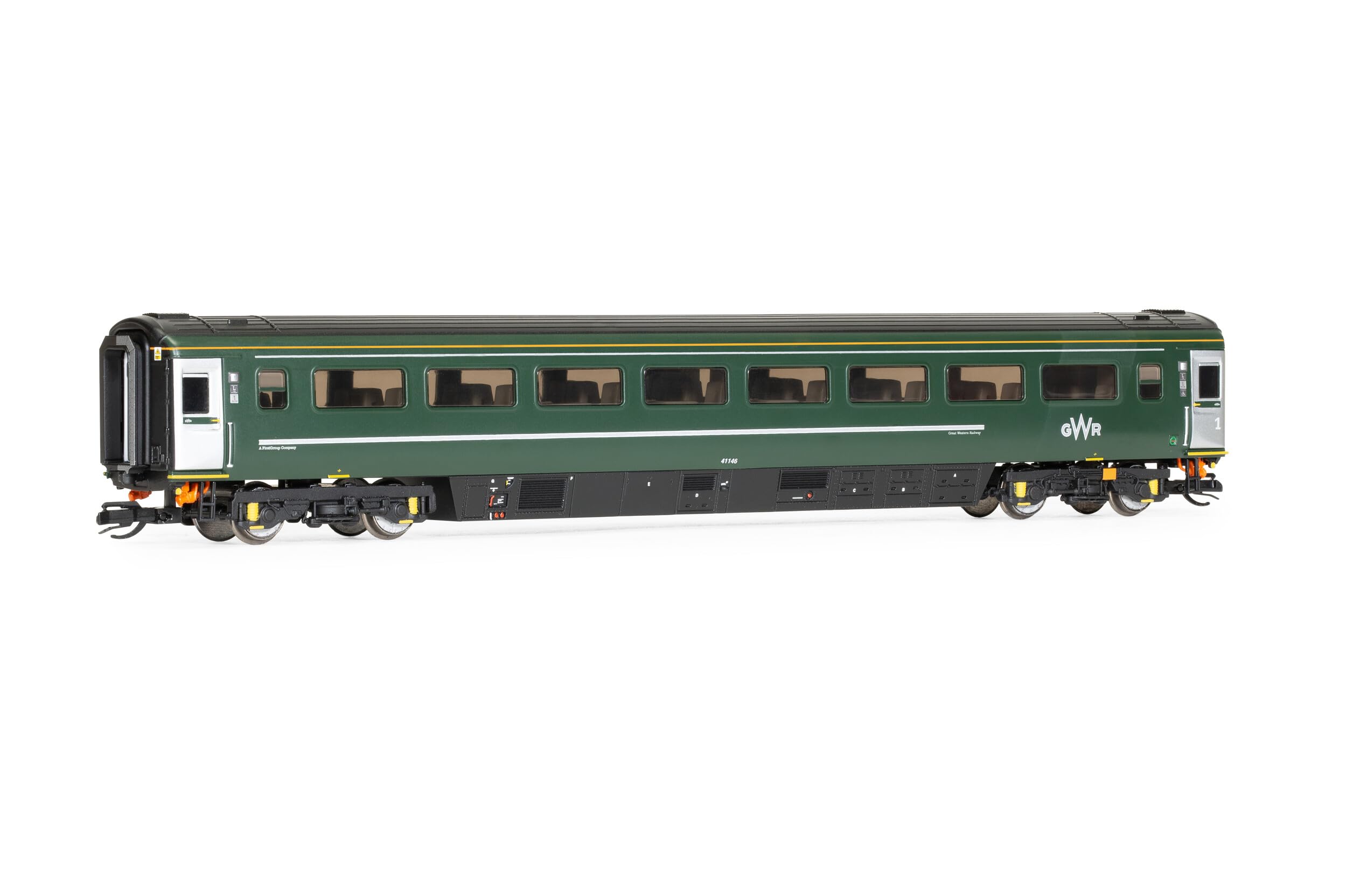 Hornby TT:120 Gauge TT4040 GWR, Mk3 Trailer First, 41146 - Era 11 Rolling Stock - Coaches for Model Railway Sets, Green